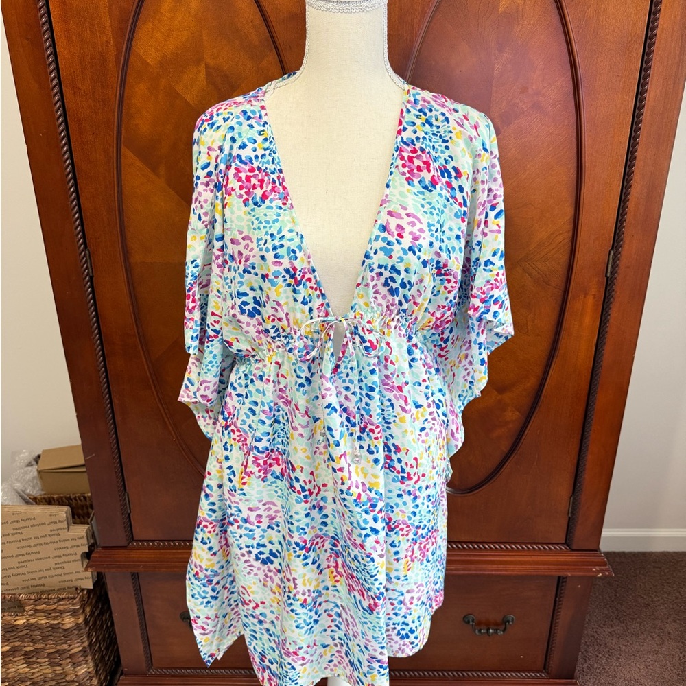 Molly Bracken Multicolor Animal Print Cover-up